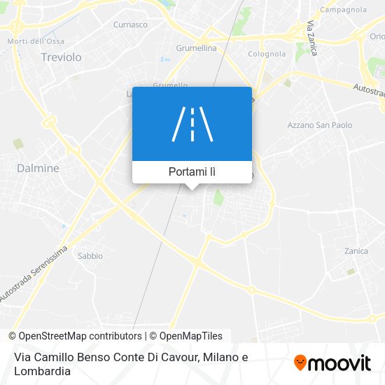 Mappa Via Camillo Benso Conte Di Cavour