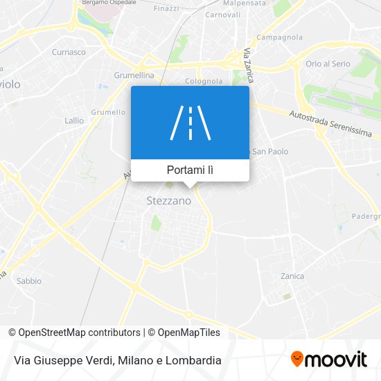 Mappa Via Giuseppe Verdi