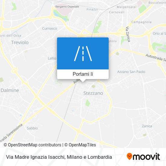Mappa Via Madre Ignazia Isacchi