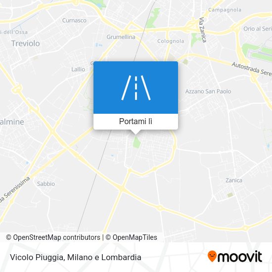 Mappa Vicolo Piuggia