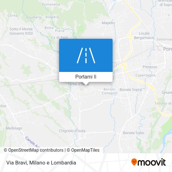 Mappa Via Bravi