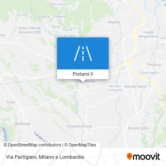 Mappa Via Partigiani