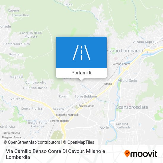 Mappa Via Camillo Benso Conte Di Cavour
