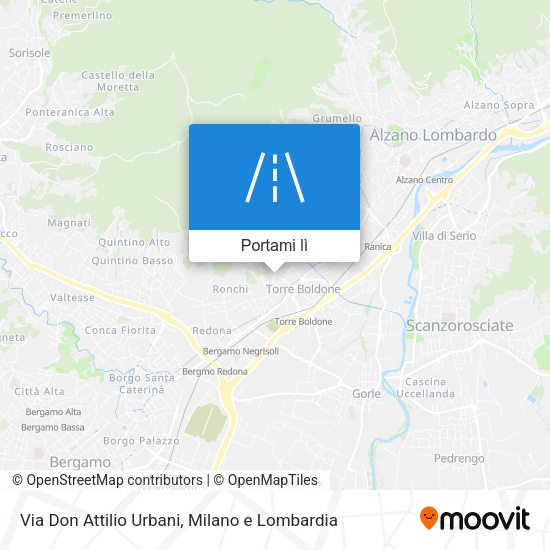 Mappa Via Don Attilio Urbani