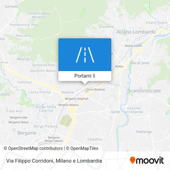 Mappa Via Filippo Corridoni