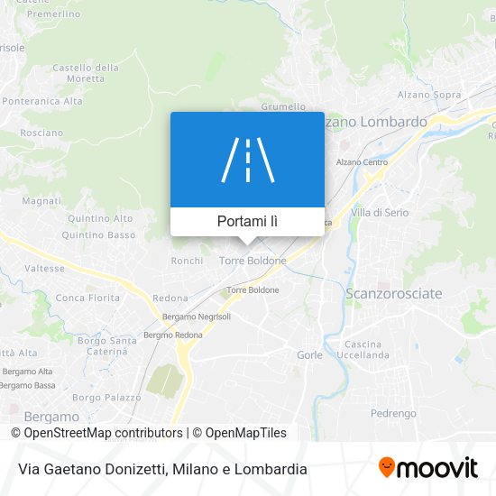 Mappa Via Gaetano Donizetti