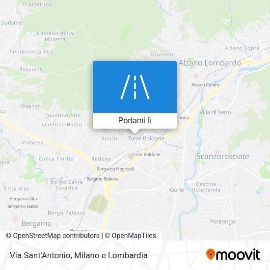 Mappa Via Sant'Antonio