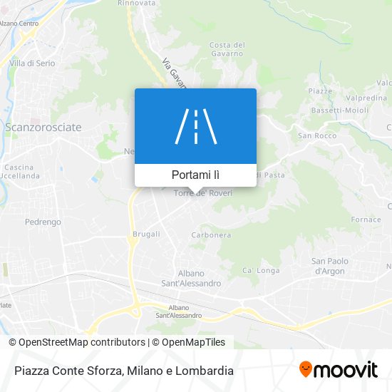 Mappa Piazza Conte Sforza