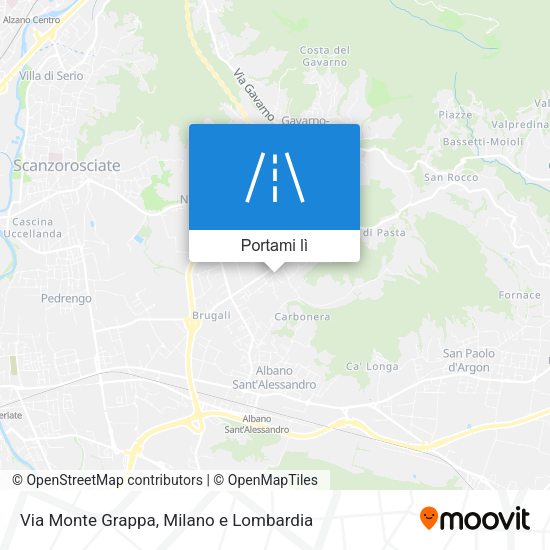 Mappa Via Monte Grappa