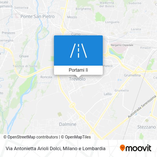 Mappa Via Antonietta Arioli Dolci