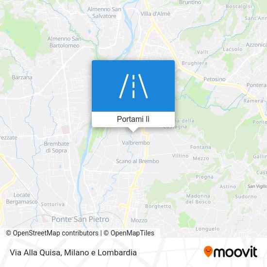 Mappa Via Alla Quisa