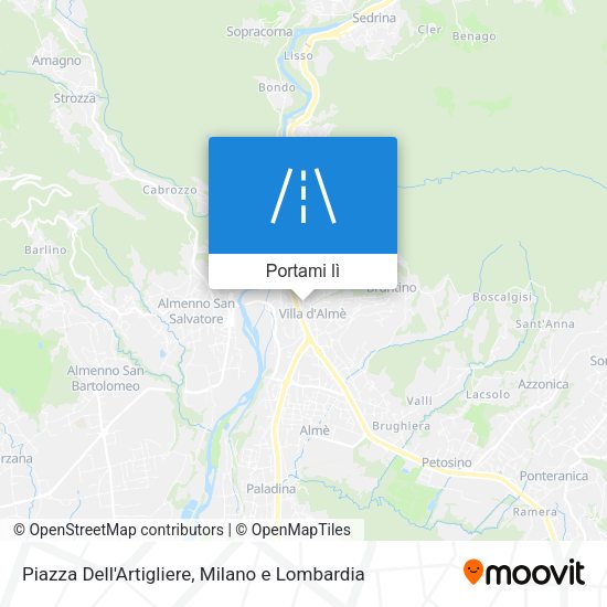 Mappa Piazza Dell'Artigliere
