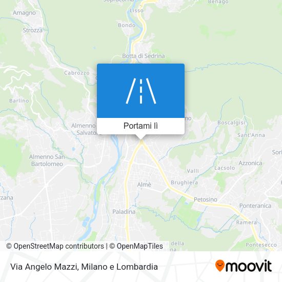 Mappa Via Angelo Mazzi