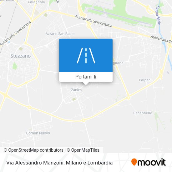 Mappa Via Alessandro Manzoni