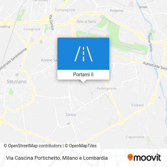 Mappa Via Cascina Portichetto