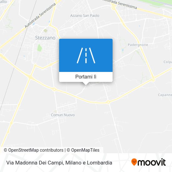 Mappa Via Madonna Dei Campi