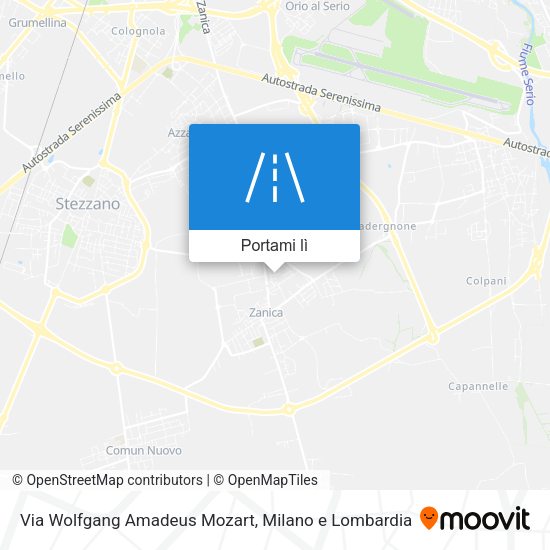 Mappa Via Wolfgang Amadeus Mozart