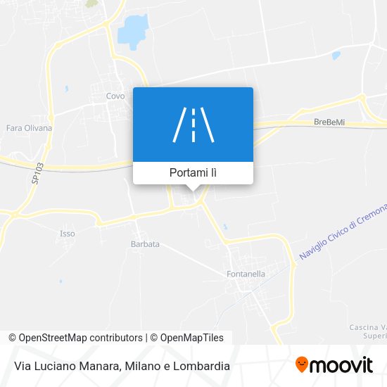 Mappa Via Luciano Manara