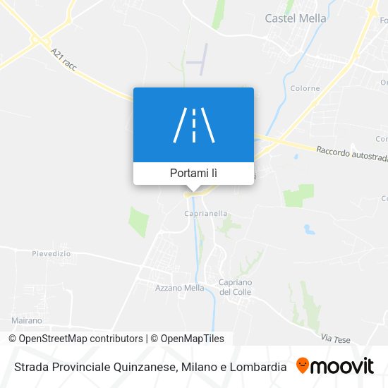 Mappa Strada Provinciale Quinzanese