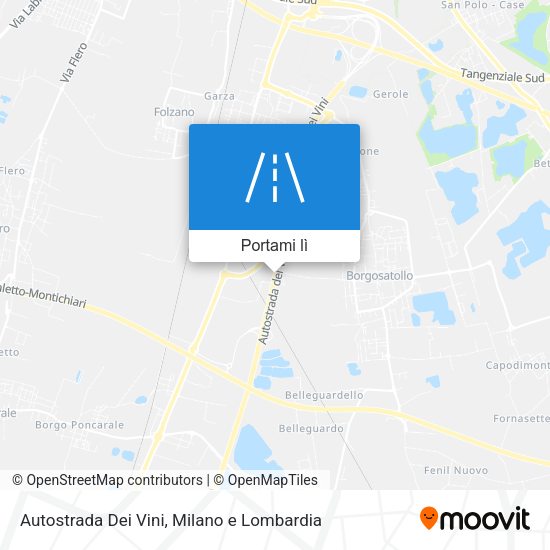 Mappa Autostrada Dei Vini