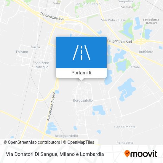 Mappa Via Donatori Di Sangue