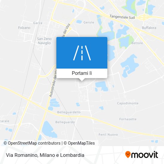 Mappa Via Romanino