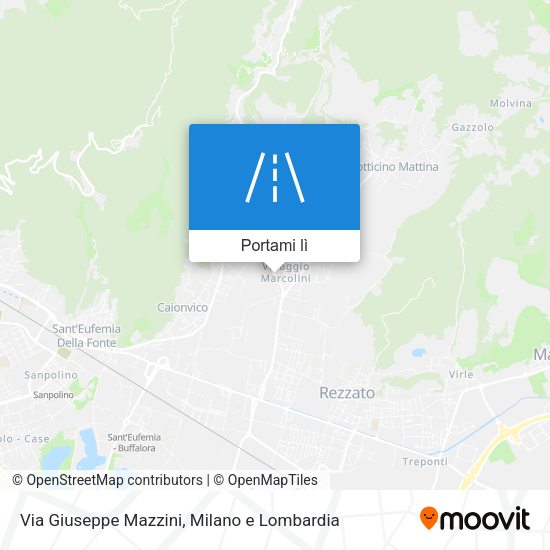 Mappa Via Giuseppe Mazzini