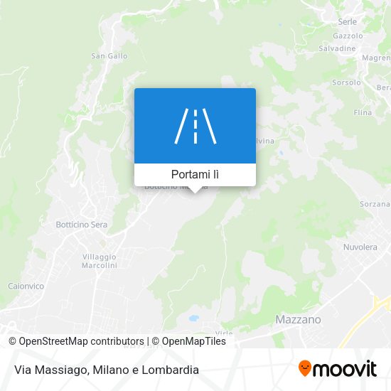 Mappa Via Massiago