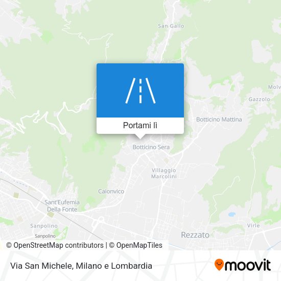 Mappa Via San Michele
