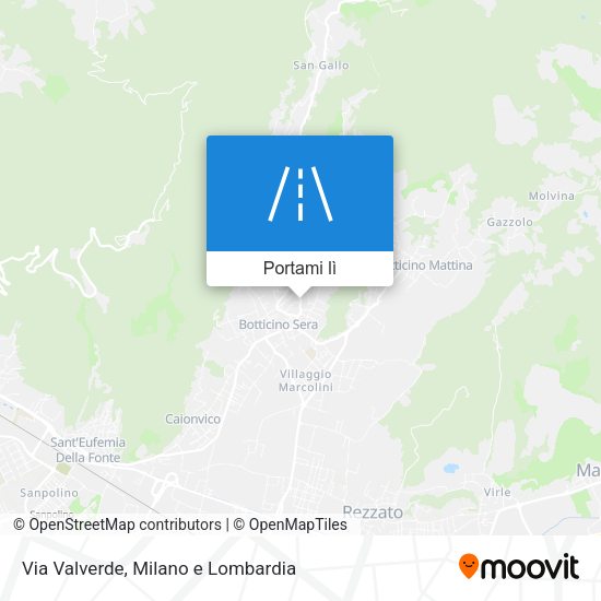 Mappa Via Valverde