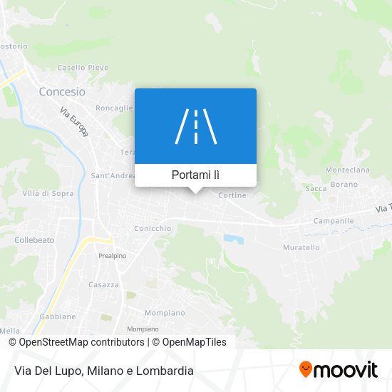 Mappa Via Del Lupo