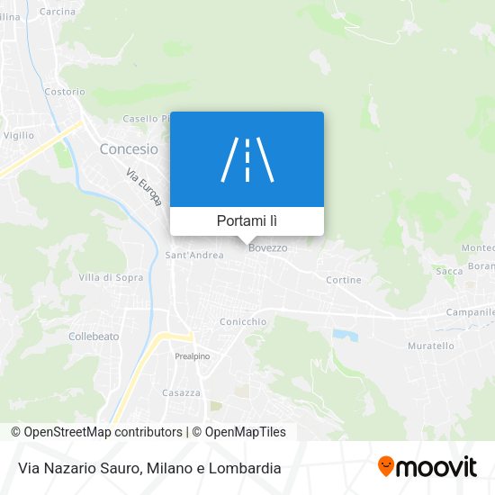 Mappa Via Nazario Sauro