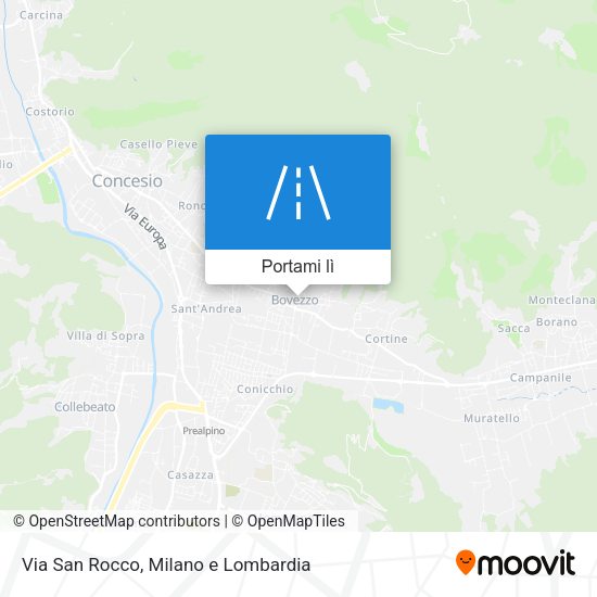 Mappa Via San Rocco