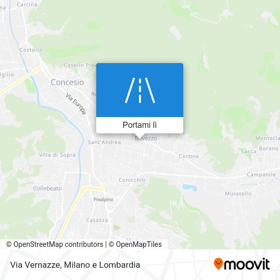 Mappa Via Vernazze