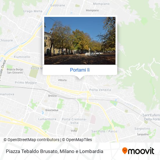 Mappa Piazza Tebaldo Brusato