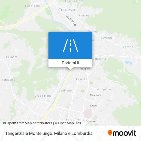 Mappa Tangenziale Montelungo