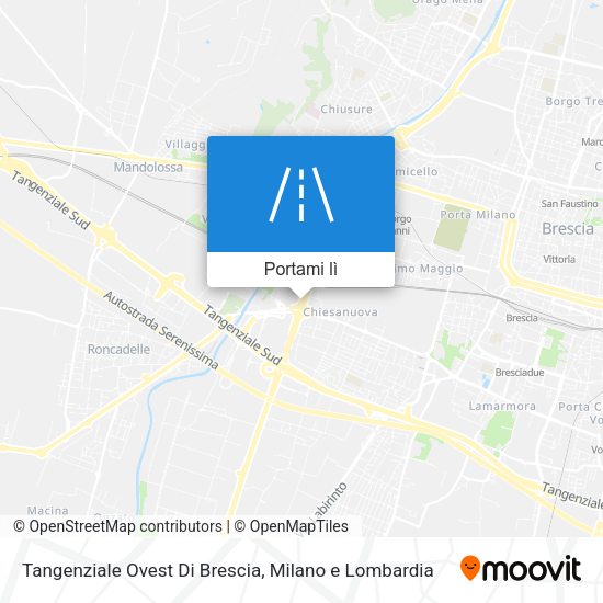 Mappa Tangenziale Ovest Di Brescia