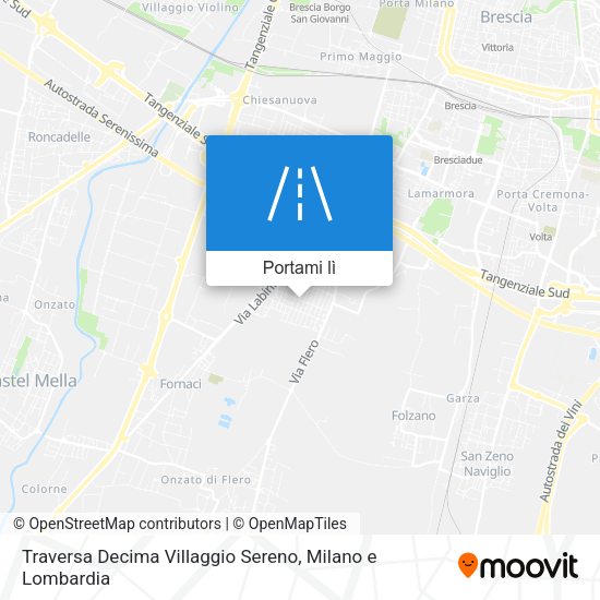 Mappa Traversa Decima Villaggio Sereno