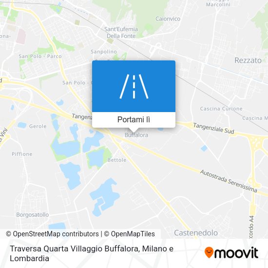 Mappa Traversa Quarta Villaggio Buffalora