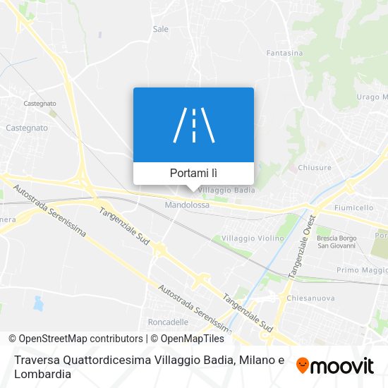 Mappa Traversa Quattordicesima Villaggio Badia