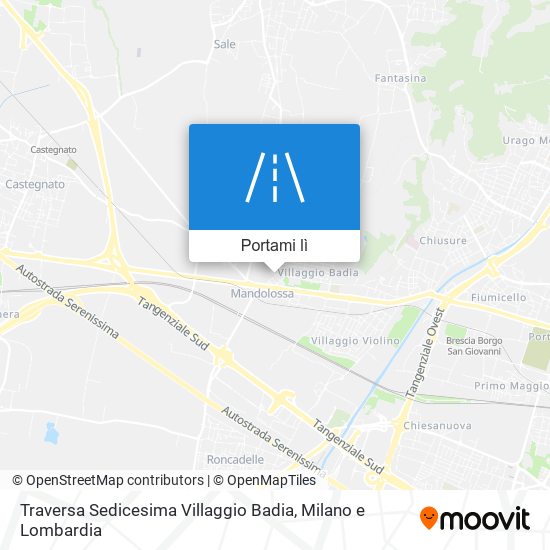 Mappa Traversa Sedicesima Villaggio Badia