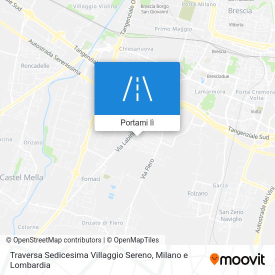 Mappa Traversa Sedicesima Villaggio Sereno