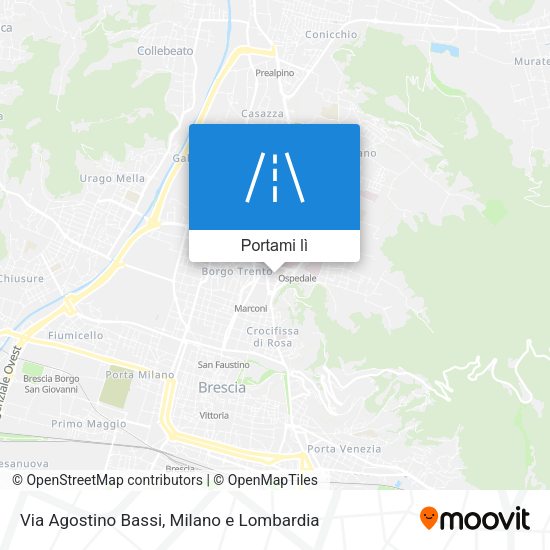 Mappa Via Agostino Bassi