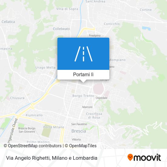 Mappa Via Angelo Righetti