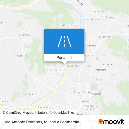 Mappa Via Antonio Drammis