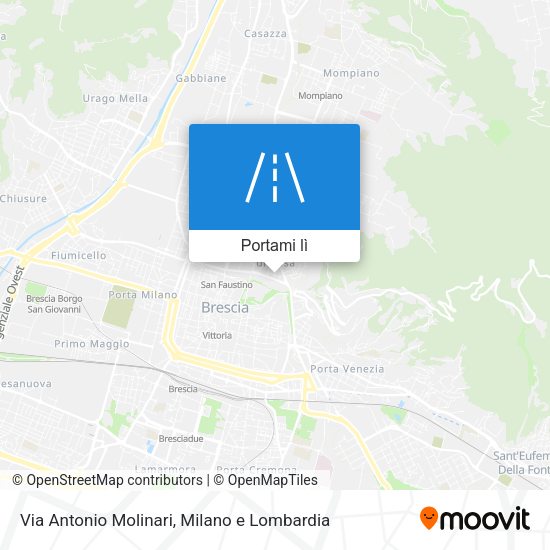 Mappa Via Antonio Molinari