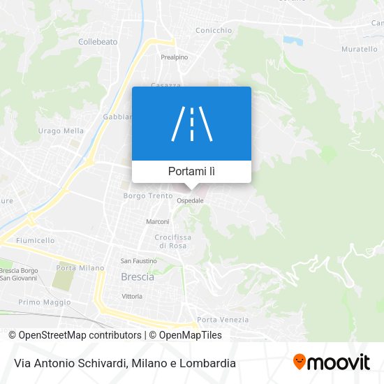 Mappa Via Antonio Schivardi