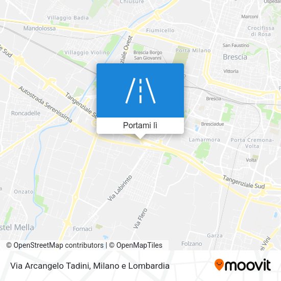 Mappa Via Arcangelo Tadini