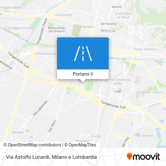 Mappa Via Astolfo Lunardi