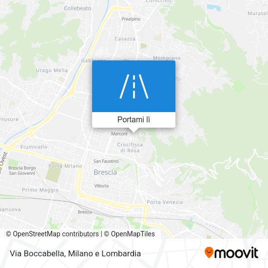 Mappa Via Boccabella